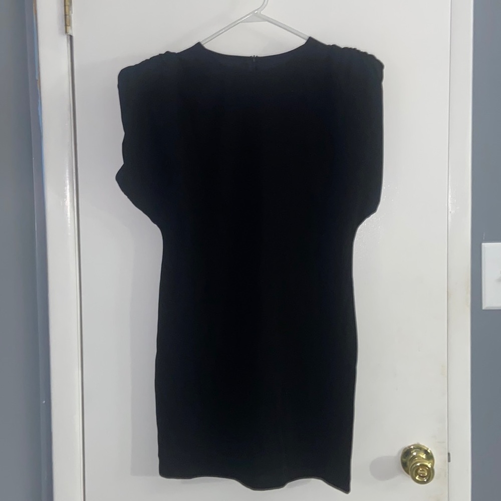 Solid Fitted Dress With Shoulder Pad size 8/10